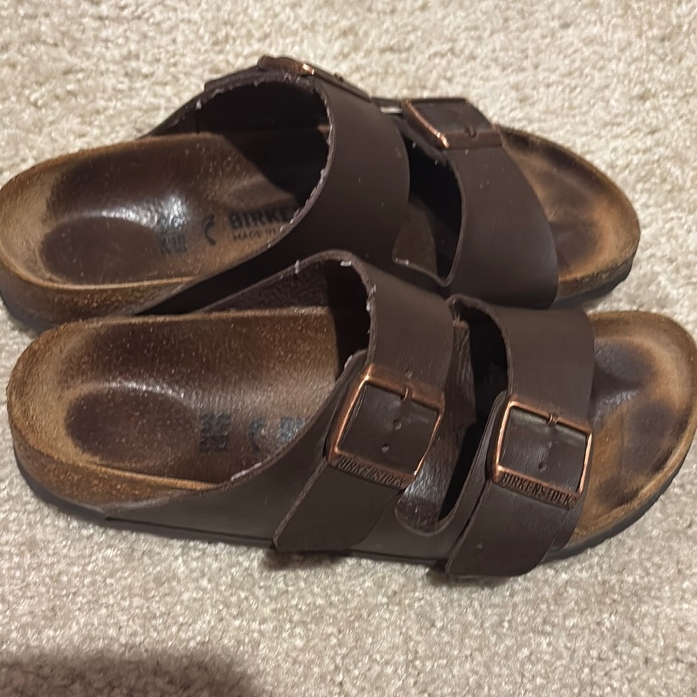 Birkenstock Brown Sandals with Buckles